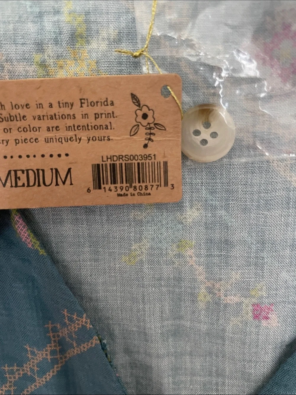 NATURAL LIFE Teal Floral Button-Front Maxi Dress - Picture 7 of 9